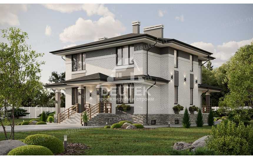 Проект узкого одноэтажного дома с подвалом  - LK-215