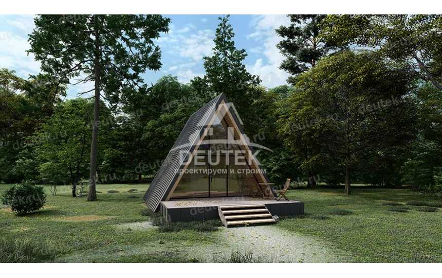 Проект современного шале для отдыха - LK-241