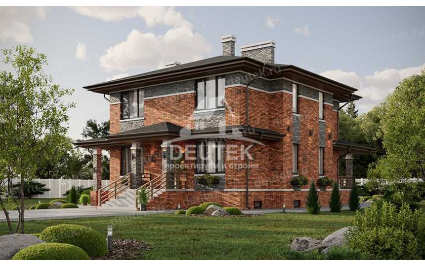 Проект узкого трёхэтажного дома с цокольным этажом - LK-248