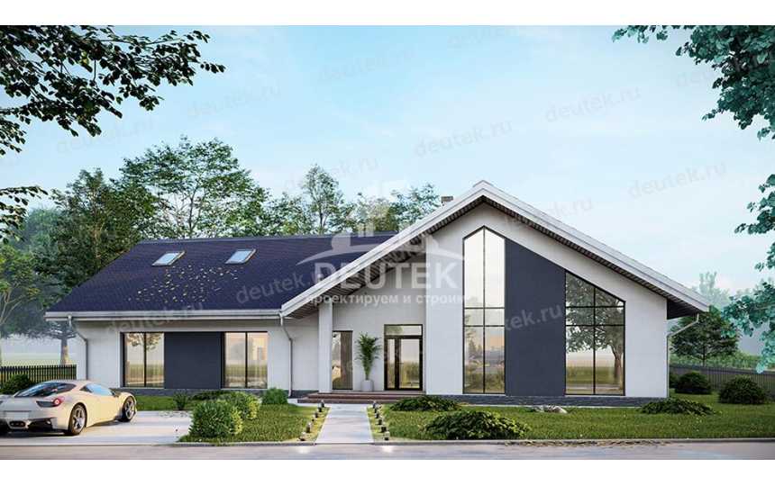 Проект двухэтажного дома в современном стиле с площадью до 450 кв м - LK-263