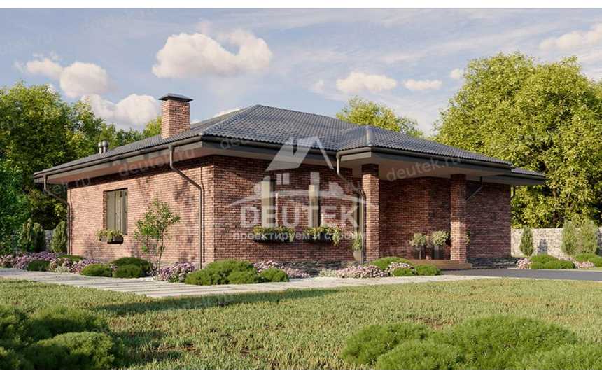 Проект жилого одноэтажного дома с площадью до 150 кв м - LK-265