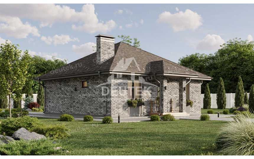 Проект одноэтажного дома из газобетонных блоков - LK-270