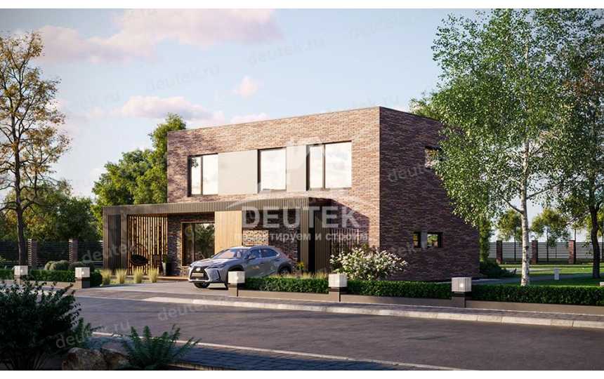 Проект узкого двухэтажного дома с размерами 15 м на 10 м - LK-278