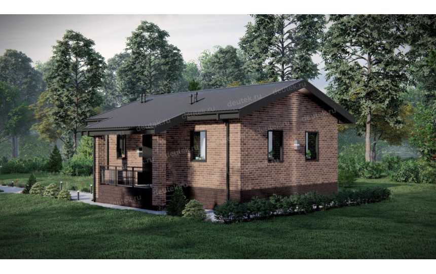 Проект бани с размерами 9 м на 8 м - P294-1