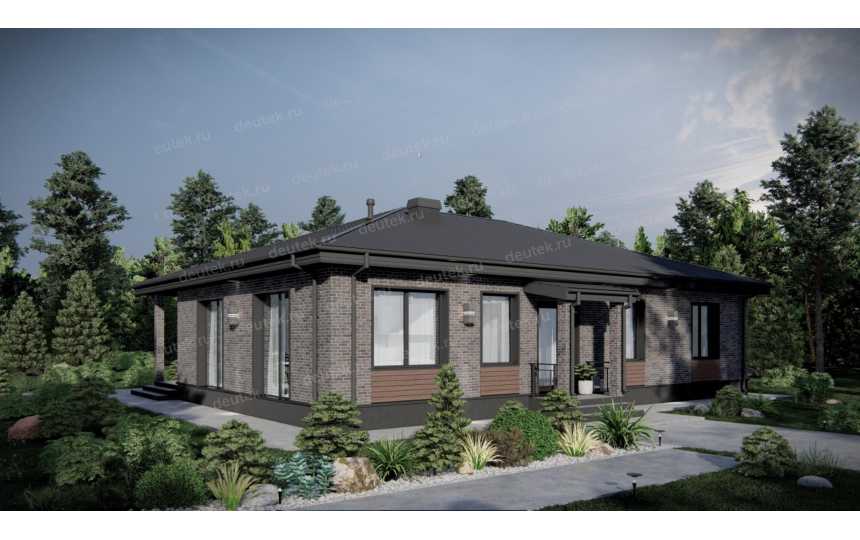 Проект жилого одноэтажного дома с размерами 15 м на 11 м - P254