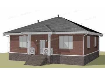Проект одноэтажного дома DTE-71