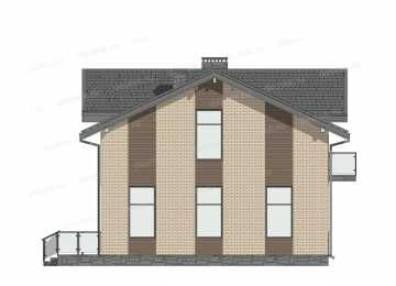 Проект двухэтажного дома  DTE-74