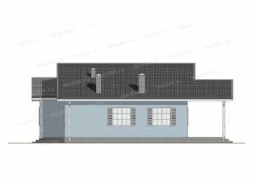 Проект одноэтажного дома  DTE-79