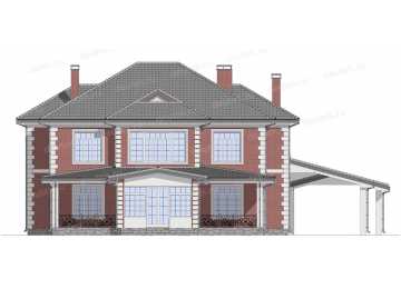 Проект индивидуального двухэтажного жилого дома DTE99