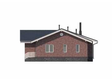 Проект одноэтажного жилого дома в европейском стиле KVR-31