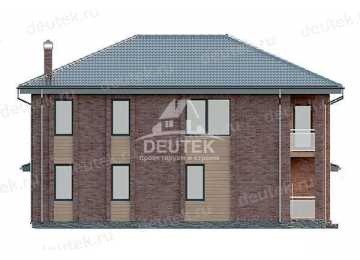 Проект двухэтажного дома из газобетона в европейском стиле с террасой KVR-115