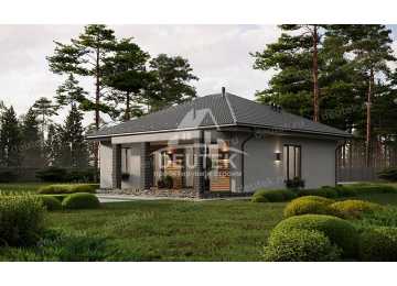 Проект жилого одноэтажного дома с тремя спальнями - LK-216