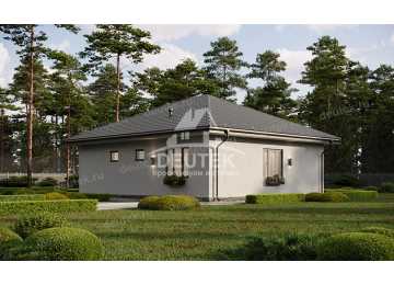 Проект жилого одноэтажного дома с тремя спальнями - LK-216