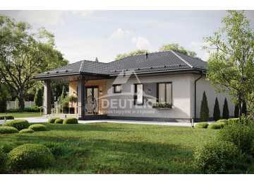 Проект жилого одноэтажного дома из керамических блоков - LK-224