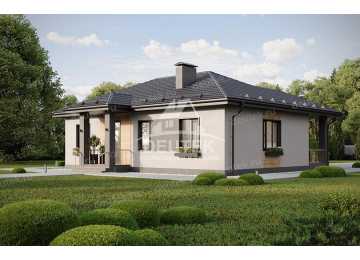 Проект жилого одноэтажного дома из керамических блоков - LK-224