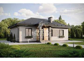 Проект жилого одноэтажного дома из керамических блоков - LK-224