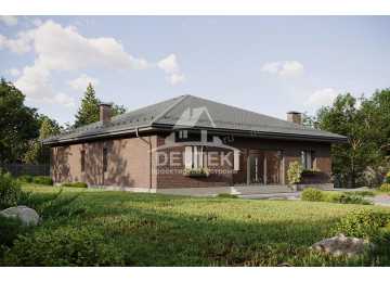 Проект жилого одноэтажного дома с тремя спальнями - LK-225