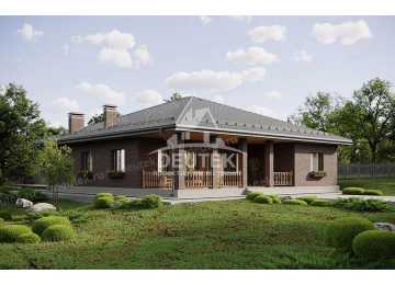 Проект жилого одноэтажного дома с тремя спальнями - LK-225