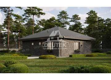 Проект одноэтажного дома с размерами 12 м на 13 м - LK-231