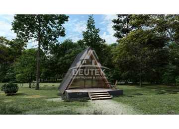 Проект современного шале для отдыха - LK-241