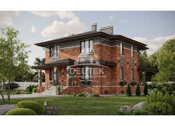 Проект узкого трёхэтажного дома с цокольным этажом - LK-248