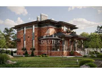 Проект узкого трёхэтажного дома с цокольным этажом - LK-248