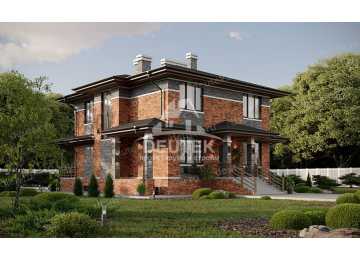 Проект узкого трёхэтажного дома с цокольным этажом - LK-248