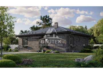 Проект жилого одноэтажного дома с тремя спальнями - LK-249