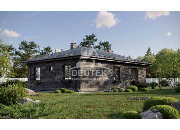 Проект жилого одноэтажного дома с тремя спальнями - LK-249