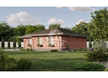 Проект жилого одноэтажного дома из керамических блоков - LK-255