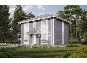 Проект жилого двухэтажного дома с размерами 10 м на 13 м - LK-260