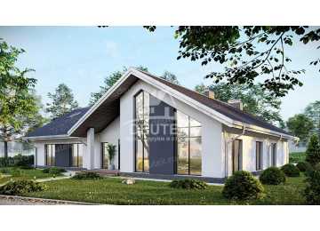 Проект двухэтажного дома в современном стиле с площадью до 450 кв м - LK-263