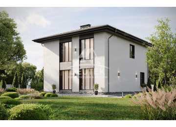 Проект жилого двухэтажного дома с одноместным гаражом - LK-271