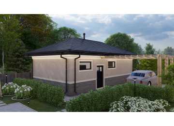 Проект одноместного гаража с подвалом - P291-2