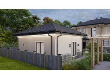 Проект бани с цоколем площадью до 100 кв м - P291-3