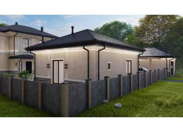 Проект бани с цоколем площадью до 100 кв м - P291-3