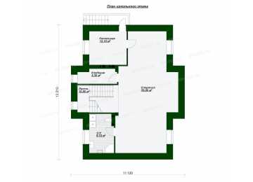 Проект трёхэтажного дома  SK-86