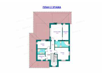 Проект двухэтажного жилого дома в европейском стиле с террасой KVR-66