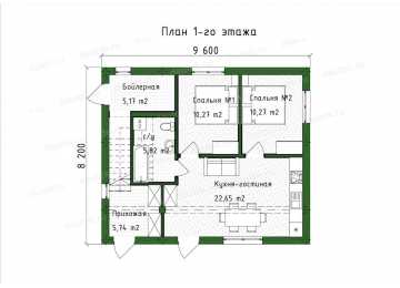 Проект дома в стиле ХАЙ-ТЕК DTE-163