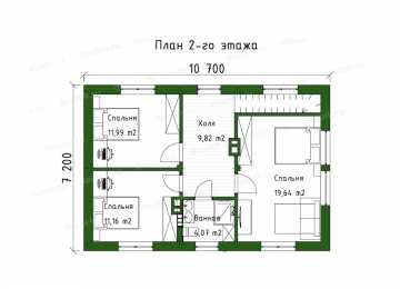 Проект дома с сауной DTE-164