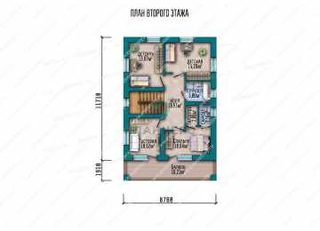 Проект узкого двухэтажного дома с одноместным гаражом LK-30