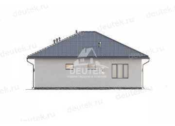 Проект жилого одноэтажного дома с тремя спальнями - LK-216