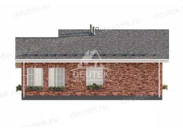 Проект жилого одноэтажного дома из газобетонных блоков с верандой - LK-218