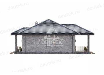 Проект одноэтажного дома в европейском стиле с площадью до 150 кв м - LK-219