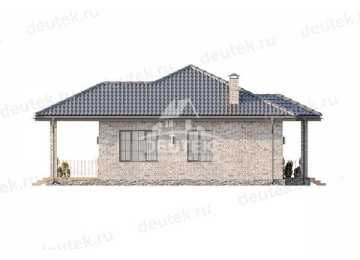 Проект одноэтажного дома в европейском стиле с площадью до 150 кв м - LK-219