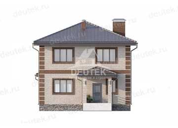 Проект узкого двухэтажного дома площадью до 200 кв м - LK-221