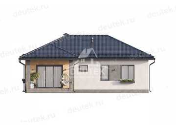 Проект жилого одноэтажного дома из керамических блоков - LK-224