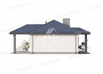 Проект жилого одноэтажного дома из керамических блоков - LK-224