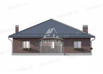 Проект жилого одноэтажного дома с тремя спальнями - LK-225