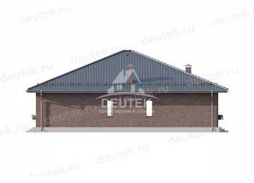 Проект жилого одноэтажного дома с тремя спальнями - LK-225